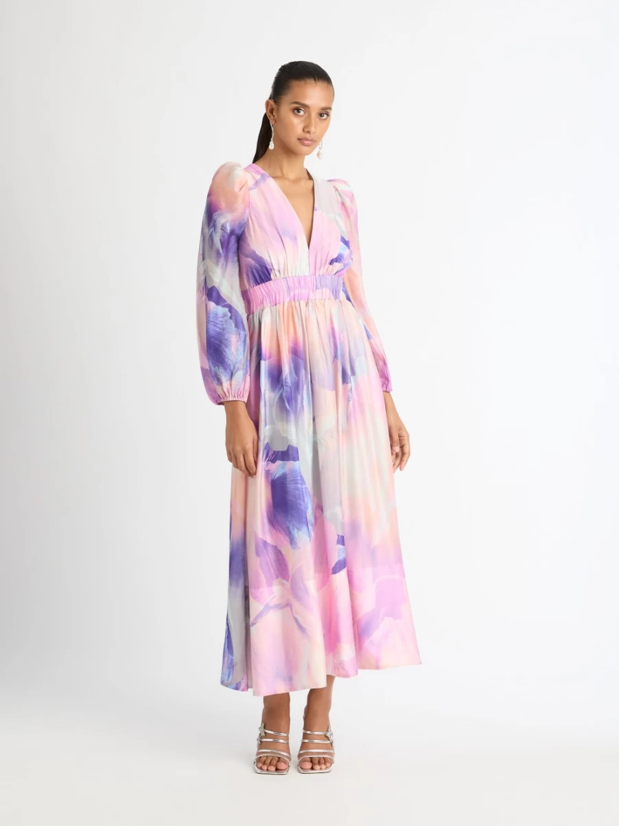 SHEIKE Women's Enchanted Maxi Dress - Elegant Flowy Bohemian Long Dress for Women