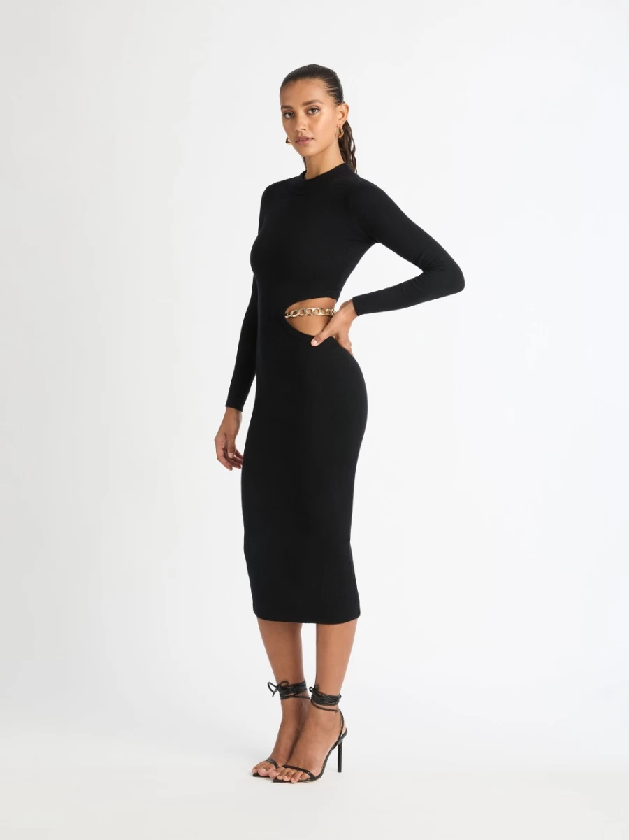 SHEIKE Women's Khloe Knit Dress - Elegant Casual Knitted Dress for Women