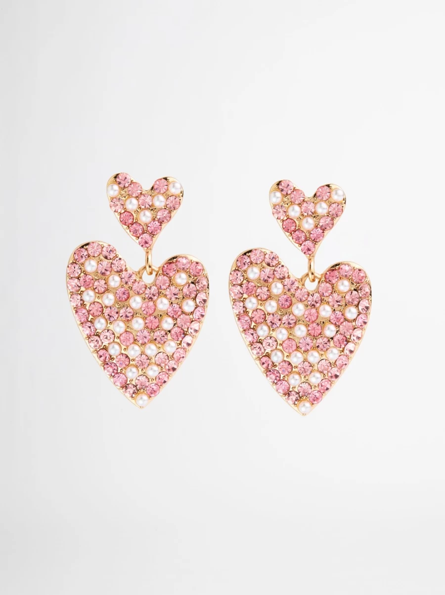 SHEIKE Women's Heart Drop Earrings - Elegant Dangle Earrings for Women