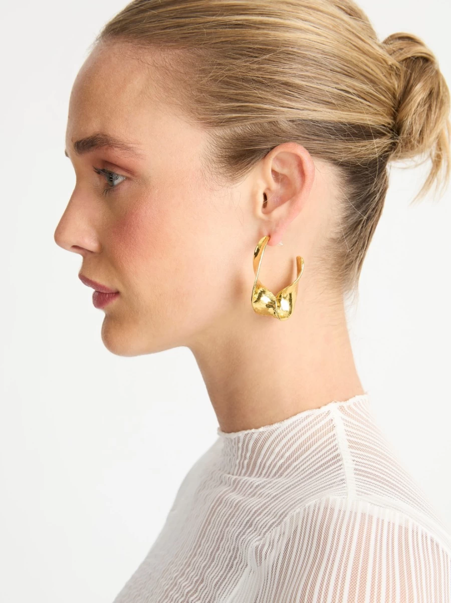 SHEIKE Women's Fortress Earrings - Stylish & Elegant Hoop Earrings for Everyday Wear