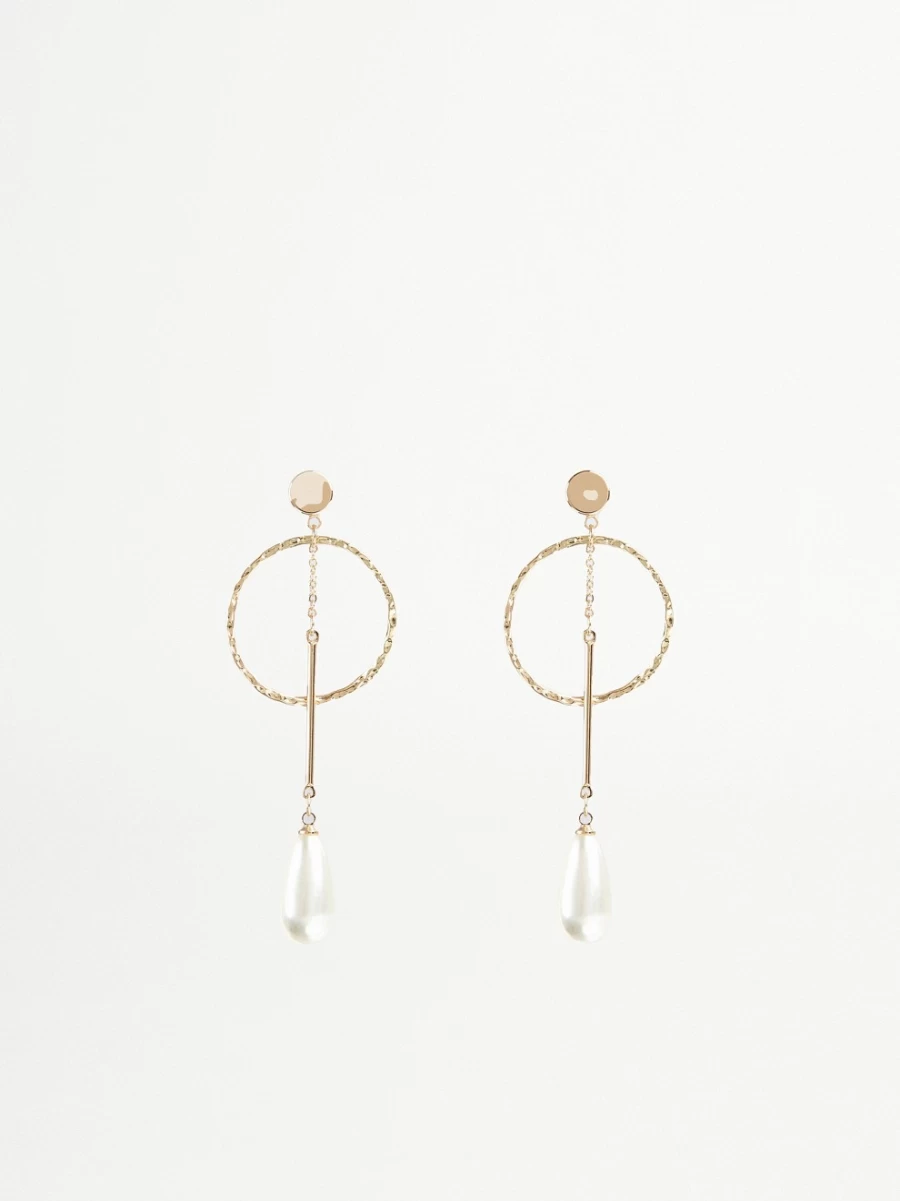 SHEIKE Women's Elle Elegant Hoop Earrings – Gold-Tone Dainty Jewelry for Everyday Wear