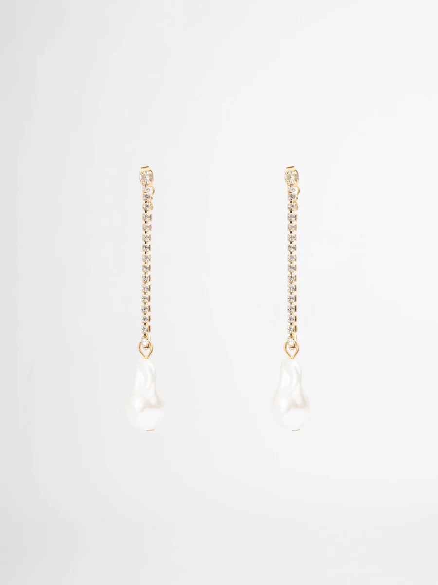 SHEIKE Women's Elegant Pearl Drop Earrings - Dainty & Timeless Jewelry for Everyday Wear