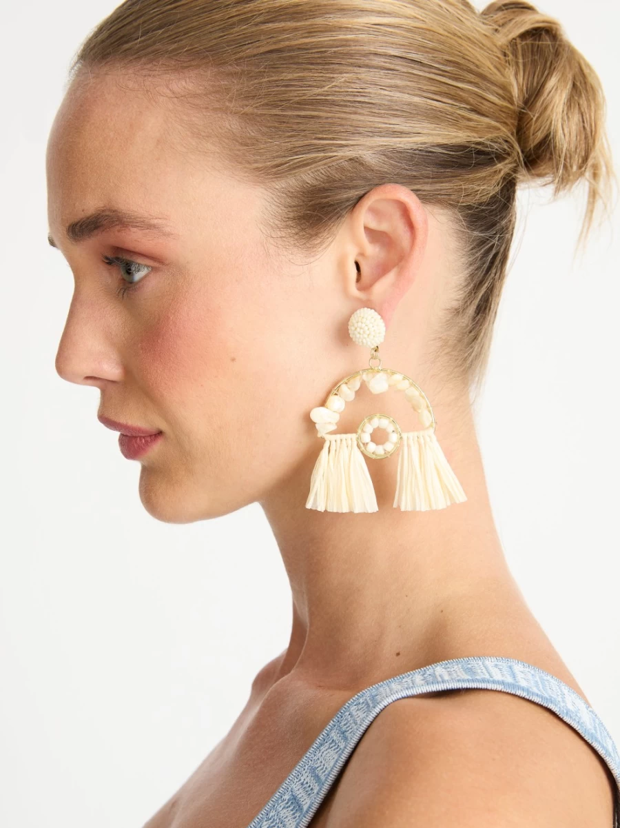 SHEIKE Women's Daydreamer Earrings - Boho Chic Gold Hoop Earrings for Women