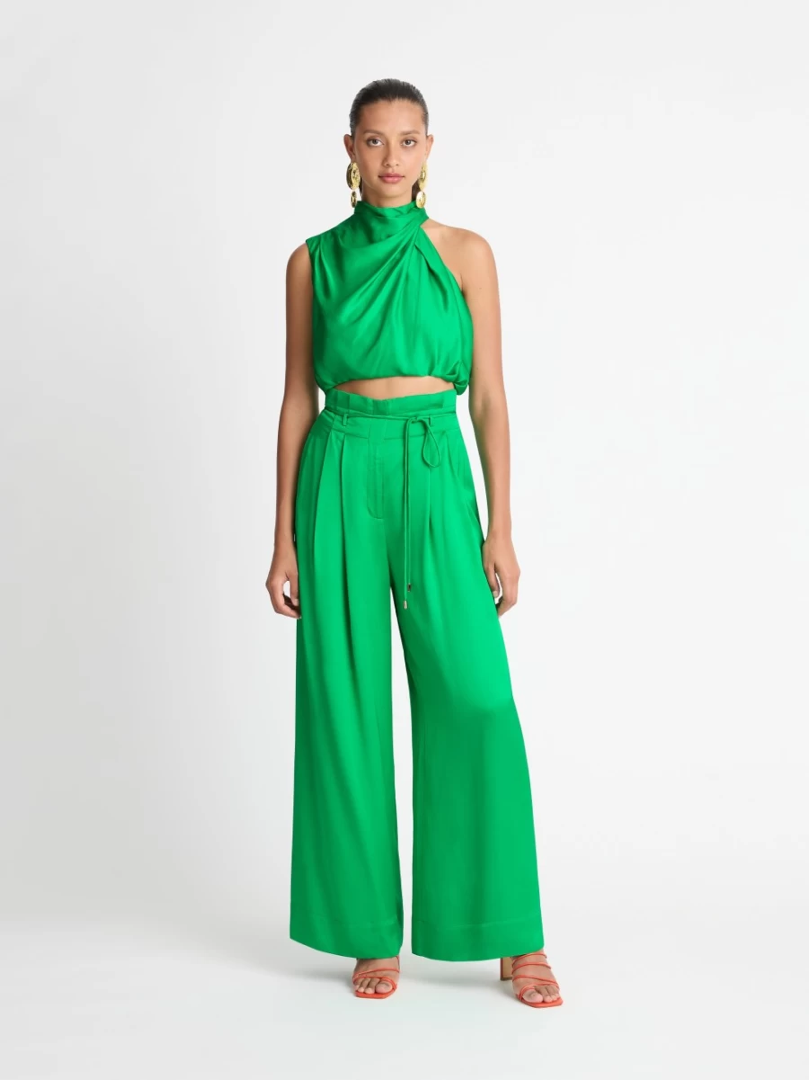 SHEIKE Women's Gracie Pant High-Waisted Wide Leg Trousers for Casual & Office Wear