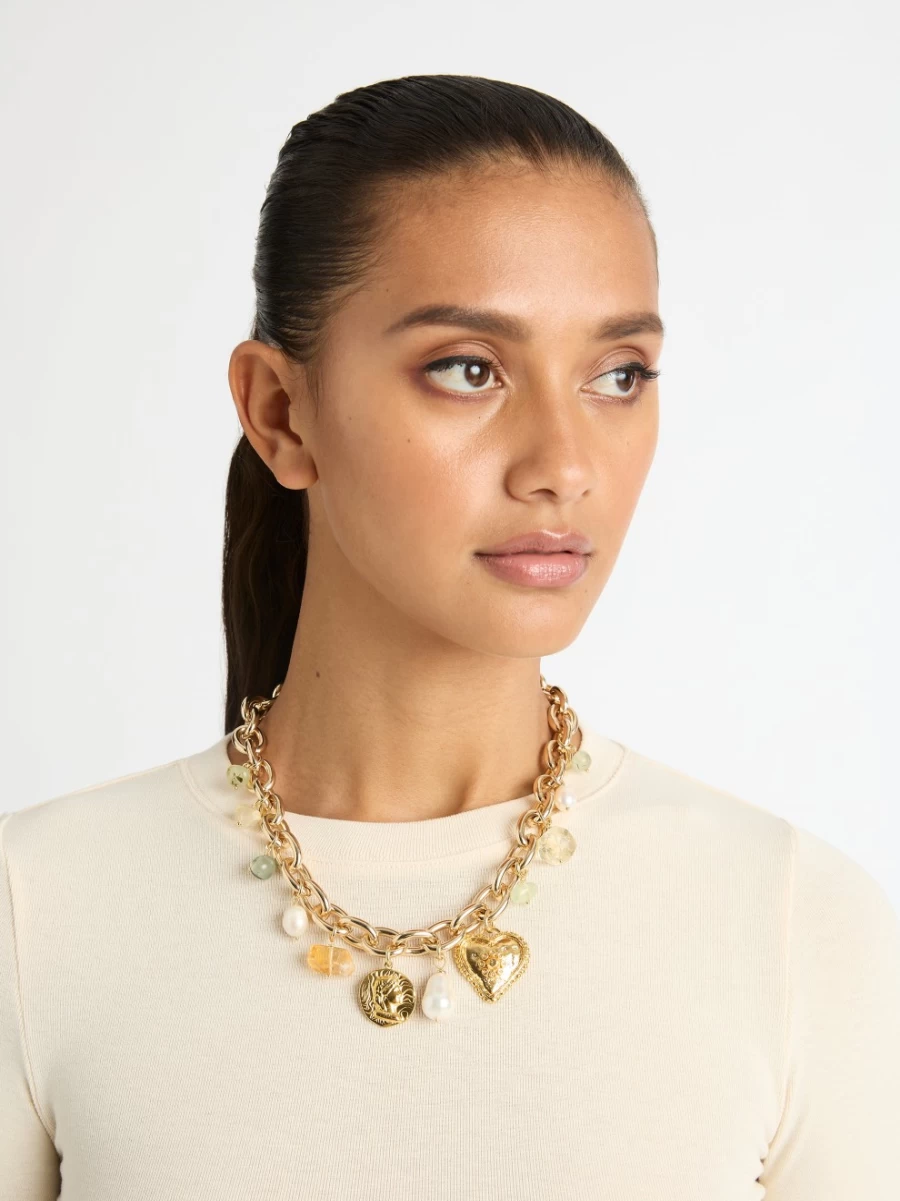 SHEIKE Women's Fortune Necklace - Elegant Gold Pendant for Good Luck & Positive Energy