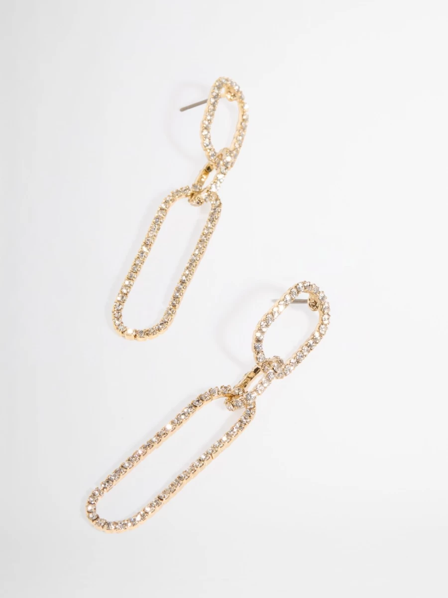 SHEIKE Women's Vivianne Elegant Hoop Earrings - Gold-Tone Statement Jewelry