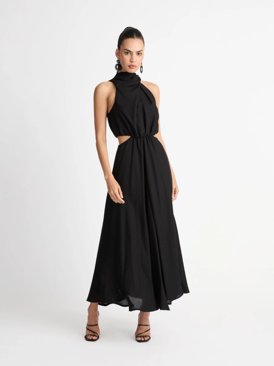 SHEIKE Women's Amelia Floral Maxi Dress - Elegant Long Summer Dress with V-Neck and Flowy Skirt