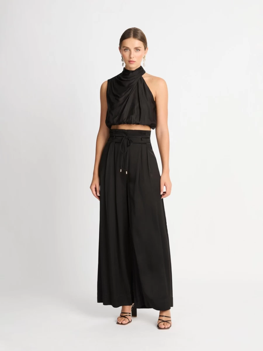 SHEIKE Women's Gracie Pant High-Waisted Wide Leg Trousers for Casual & Office Wear
