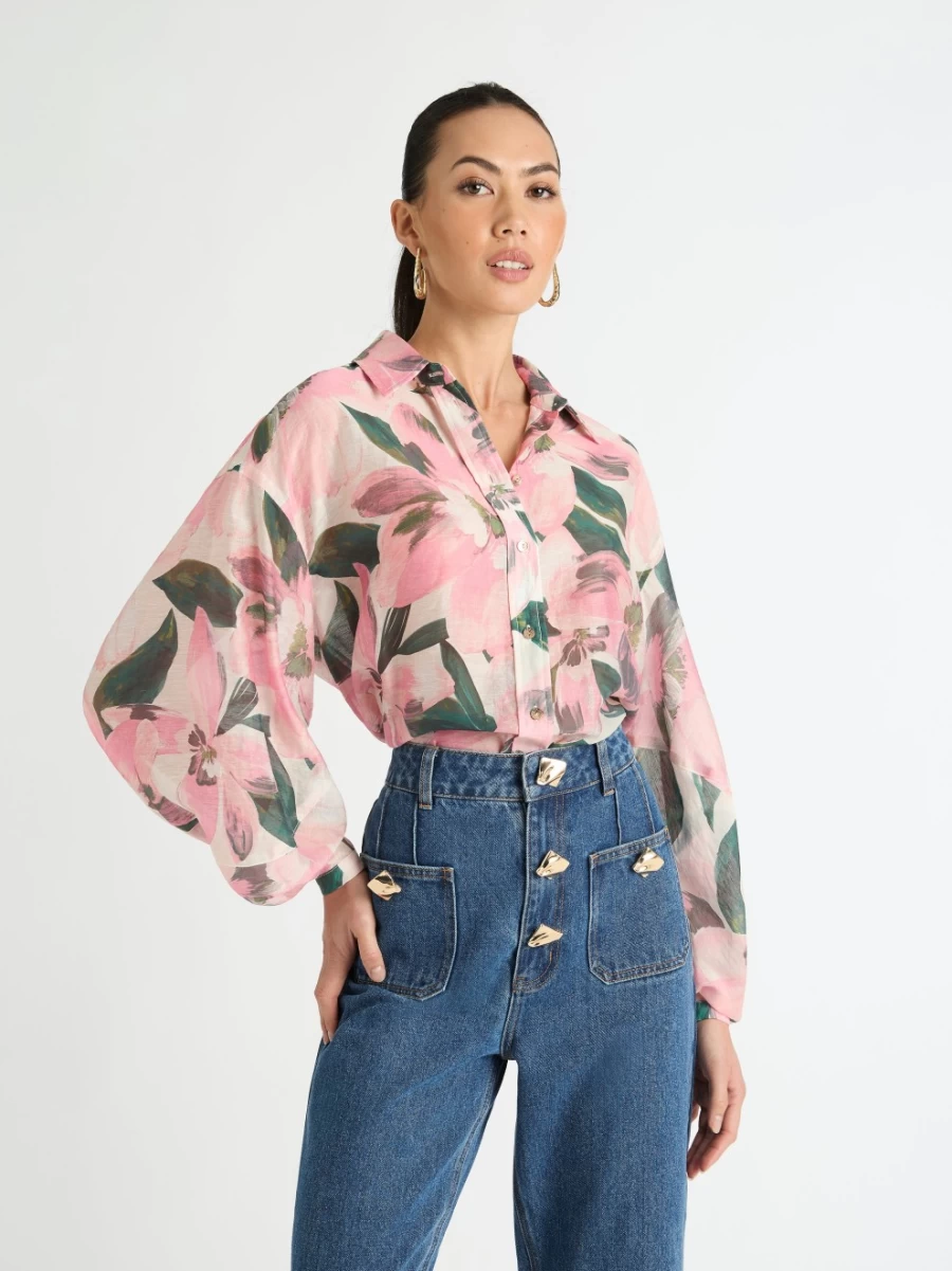 SHEIKE Women's Betsy Floral Shirt - Stylish Blouse for Women
