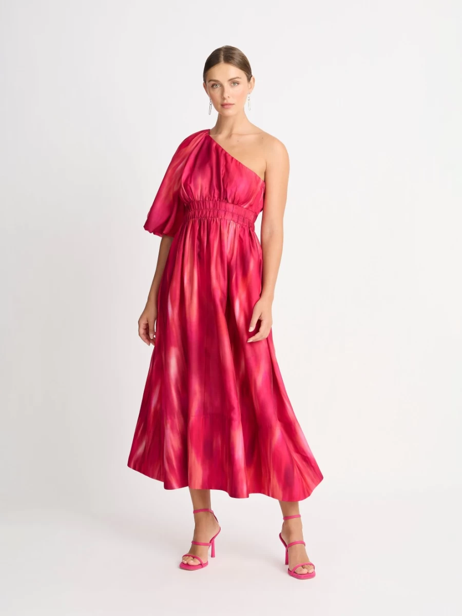 SHEIKE Women's Vivianne Floral Maxi Dress - Elegant Long Summer Dress with V-Neck and Flowy Skirt