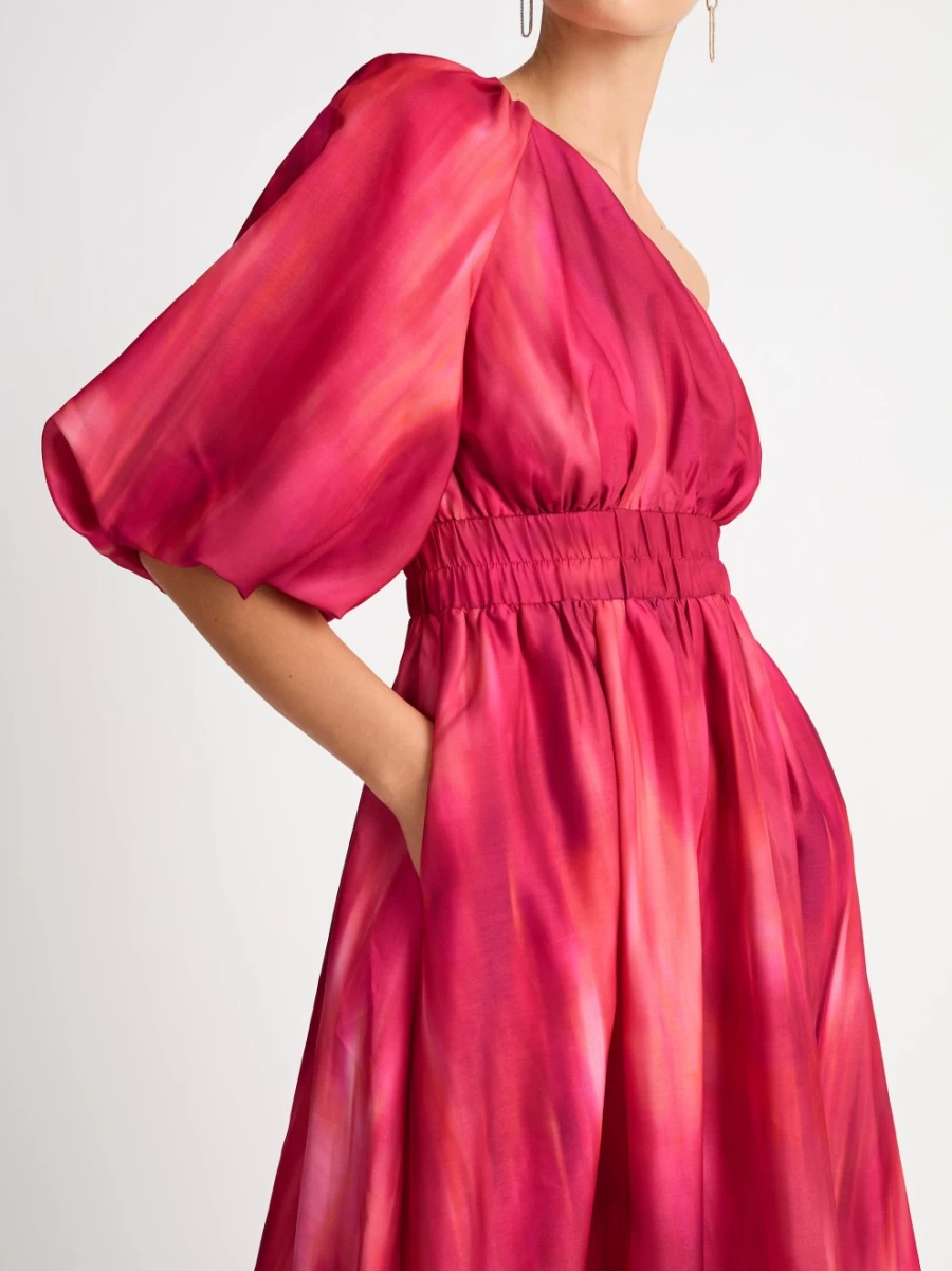 SHEIKE Women's Vivianne Floral Maxi Dress - Elegant Long Summer Dress with V-Neck and Flowy Skirt